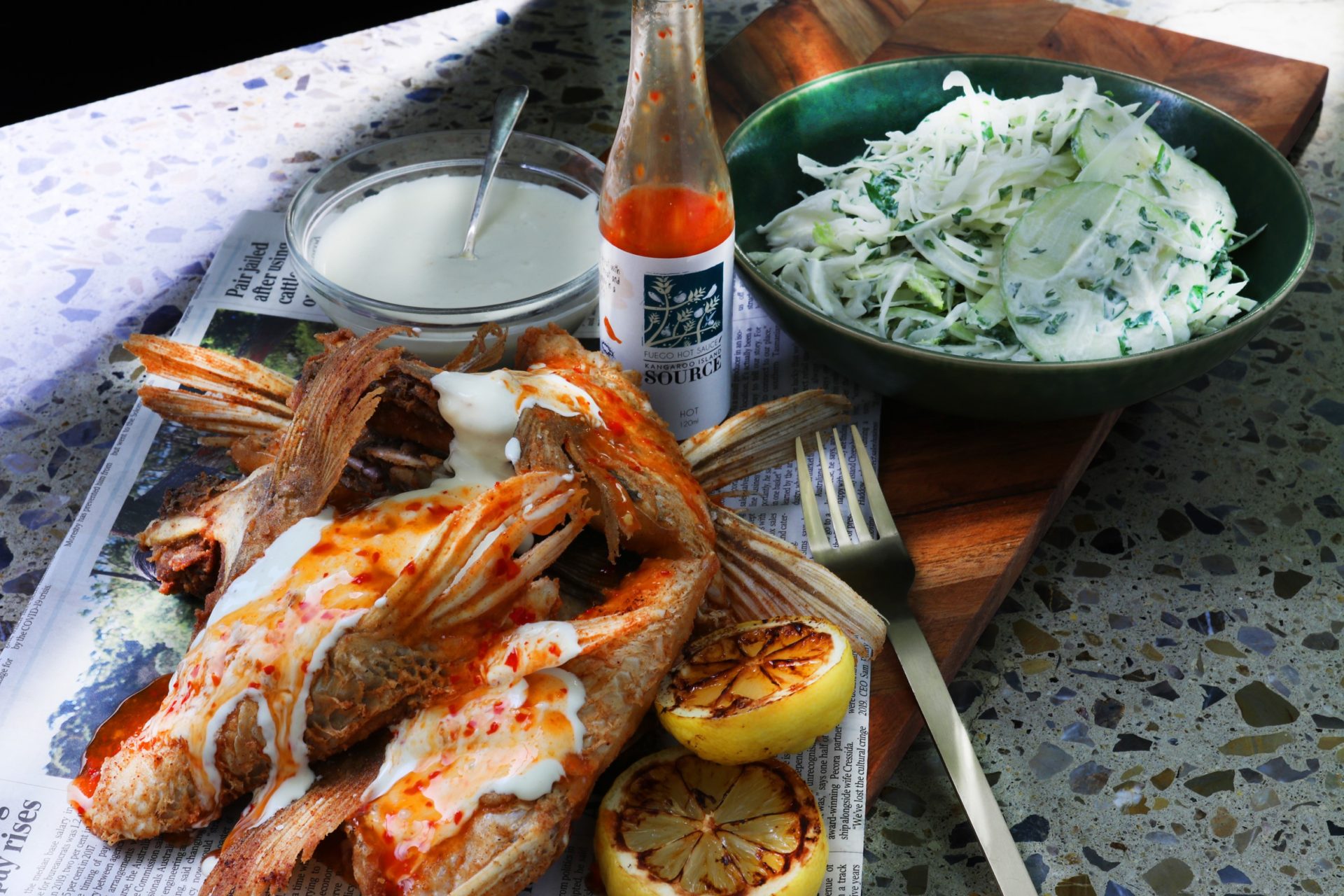 Fish Wings w Creamy Dressing